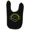 smiley dj techno,club,dance,music,rave retro Baby Bibs
