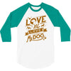 me love my dog 3/4 Sleeve Shirt