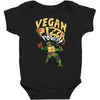 vegan pizza power Baby Bodysuit