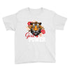 Girl Power White Write Youth Tee