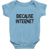 because internet girls Baby Onesie