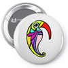 color bird Pin-back button