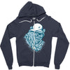 hip hop hibernation Zipper Hoodie