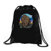 polygon bear graphic Drawstring Bags