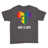 Love is Love Heart Youth Tee