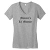 momy's lil monster Women's V-Neck T-Shirt