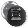 classic mini, ideal birthday gift or birthday present Pin-back button