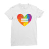 Lgbt Heart Ladies Fitted T-Shirt