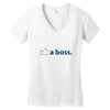 like a boss Women's V-Neck T-Shirt