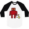 bird powered robot 3/4 Sleeve Shirt