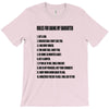 rules for dating my daughter shirt t shirt perfect father's gift T-Shirt