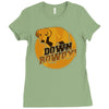 down rowdy the dog Ladies Fitted T-Shirt