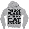 plans with my cats tonight Zipper Hoodie