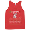 gemini christmas ugly sweater Tank Top