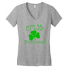 kiss me i't my birthday pi Women's V-Neck T-Shirt