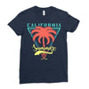 California Summer Ladies Fitted T-Shirt