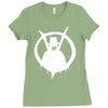 new v for vendetta logo Ladies Fitted T-Shirt