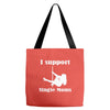i support single moms Tote Bags