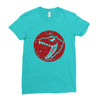 Red Dinosaur Ladies Fitted T-Shirt