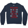 adapt or die encoded (white) Crewneck Sweatshirt