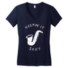 keepin it saxy Women's V-Neck T-Shirt