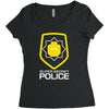super secret police Women's Triblend Scoop T-shirt