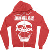angry metal head Zipper Hoodie