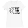 v8 global warming Ladies Fitted T-Shirt