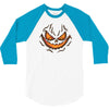 pumpkin face 3/4 Sleeve Shirt