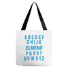 alphabet abc elemno Tote Bags