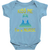 kiss a nurse Baby Onesie