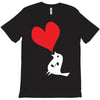 bird love heart animal graph note music party pop art gift T-Shirt