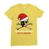 skull christmas Ladies Fitted T-Shirt