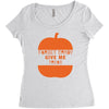 halloween forget candy give me tacos pumpkin Women's Triblend Scoop T-shirt