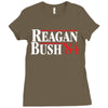 reagan bush '84 Ladies Fitted T-Shirt