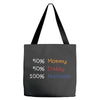 mommy daddy harrison baby name Tote Bags