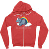 real unicorns have curves Zipper Hoodie