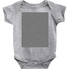 optical illusion skull, ideal gift or birthday present. Baby Bodysuit