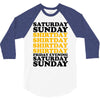 saturday sunday shitday 3/4 Sleeve Shirt