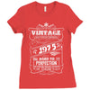 Vintage Aged To Perfection 1975 Ladies Fitted T-Shirt