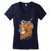 science!!! it knows stuff! Women's V-Neck T-Shirt