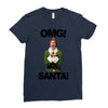 omg santa will ferrell Ladies Fitted T-Shirt
