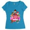 paw patrol birthday girl  aunt Women's Triblend Scoop T-shirt