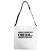 worlds greatest farter, i mean father Adjustable Strap Totes