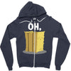 oh hay oh hey girl boy funny pun Zipper Hoodie