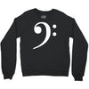 bass clef hat Crewneck Sweatshirt