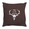 this is my design funny retro hannibal season horror vintage Throw Pillow