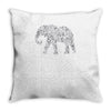 elephant filled pattern cool Throw Pillow