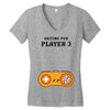 Waiting for Player 3 Gamer Women's V-Neck T-Shirt