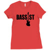 bass guitar Ladies Fitted T-Shirt